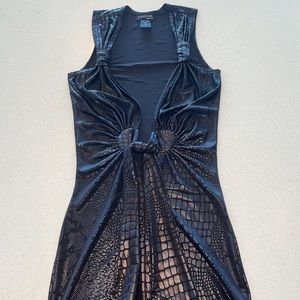 UNA LUNA Snake Print Midi Dress Size XS